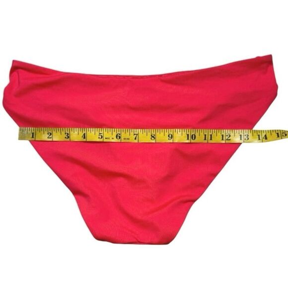 CUUP The Brief Bikini Bottom In Hibiscus Orange - Picture 7 of 9